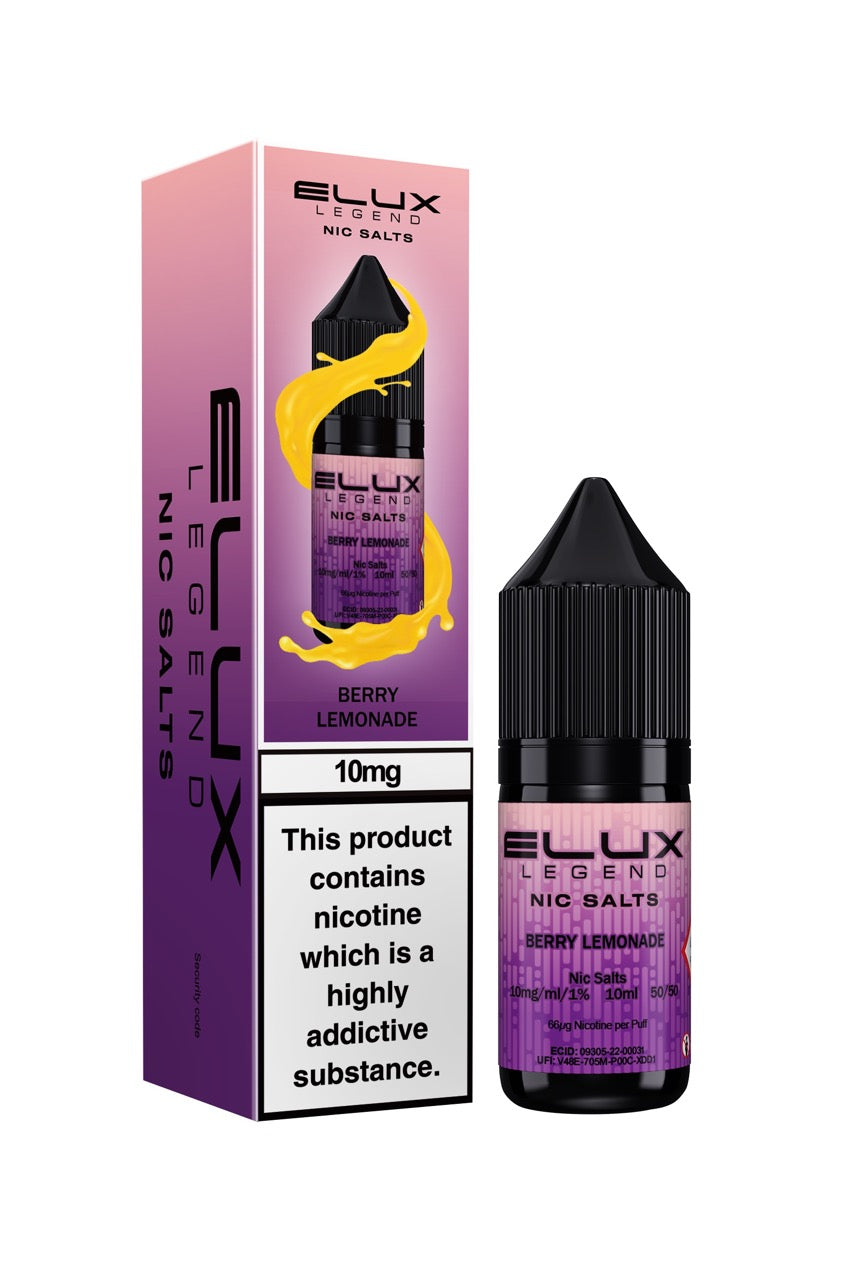 Elux Legend Nic Salts E Liquid 10ml