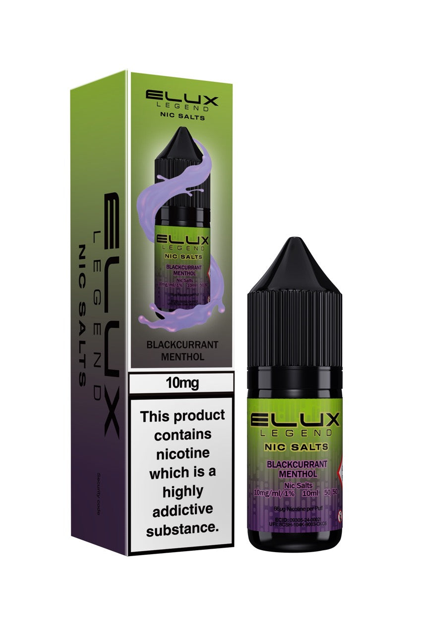 Elux Legend Nic Salts E Liquid 10ml