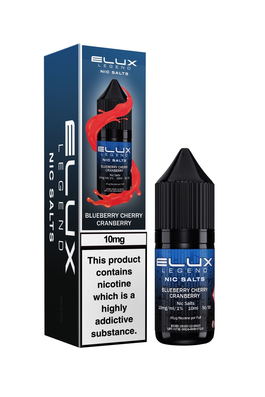 Elux Legend Nic Salts E Liquid 10ml