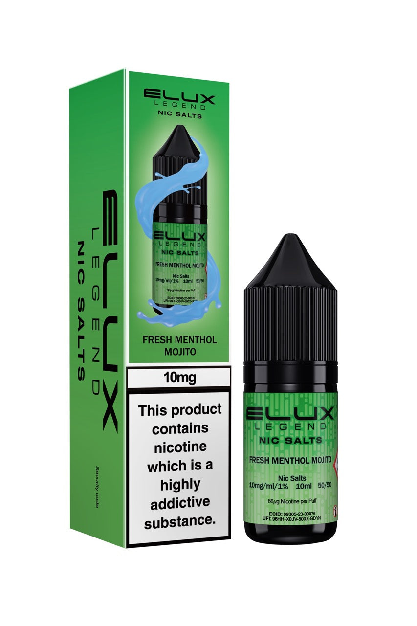 Elux Legend Nic Salts E Liquid 10ml