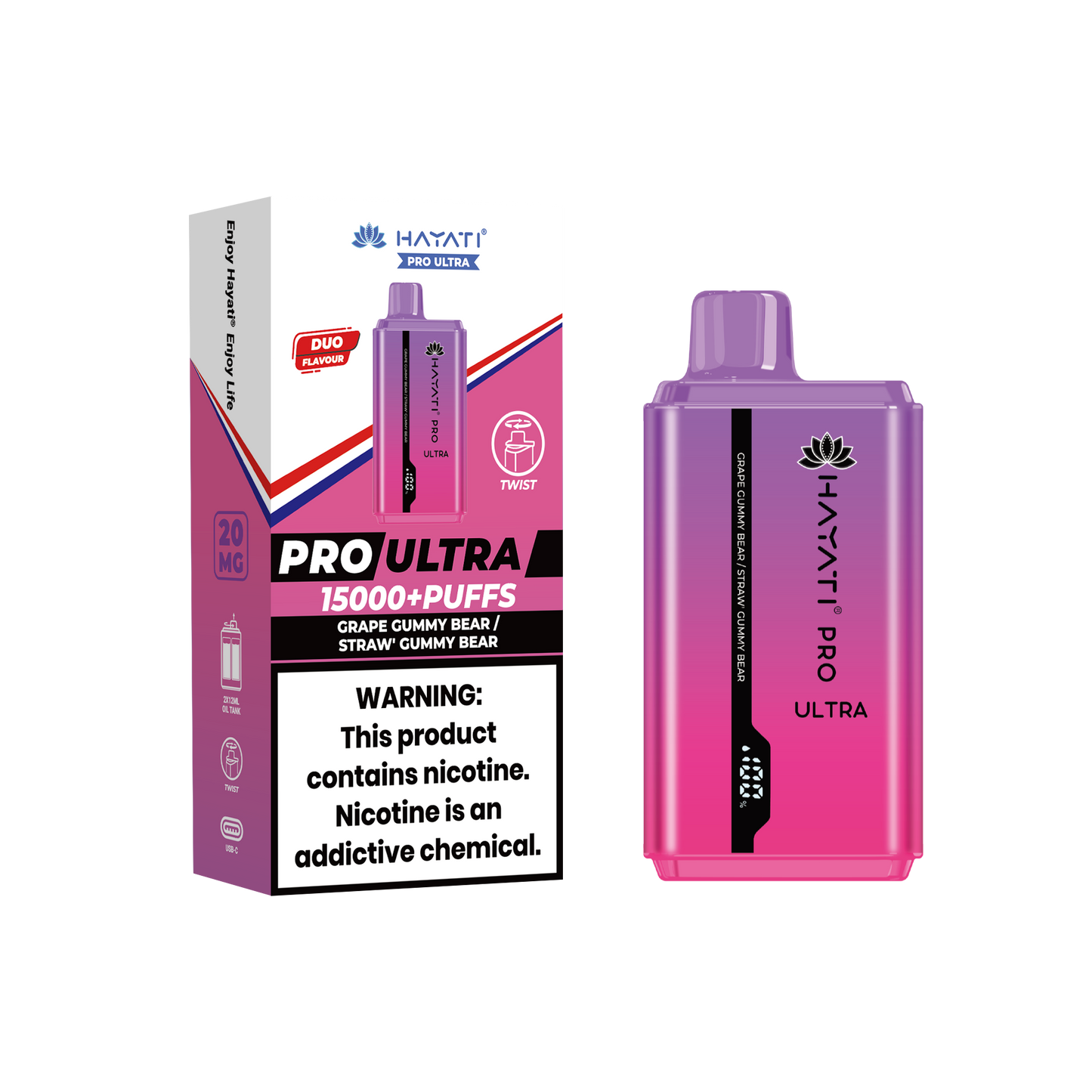 Hayati Pro Ultra 15000 Puffs Disposable Vape