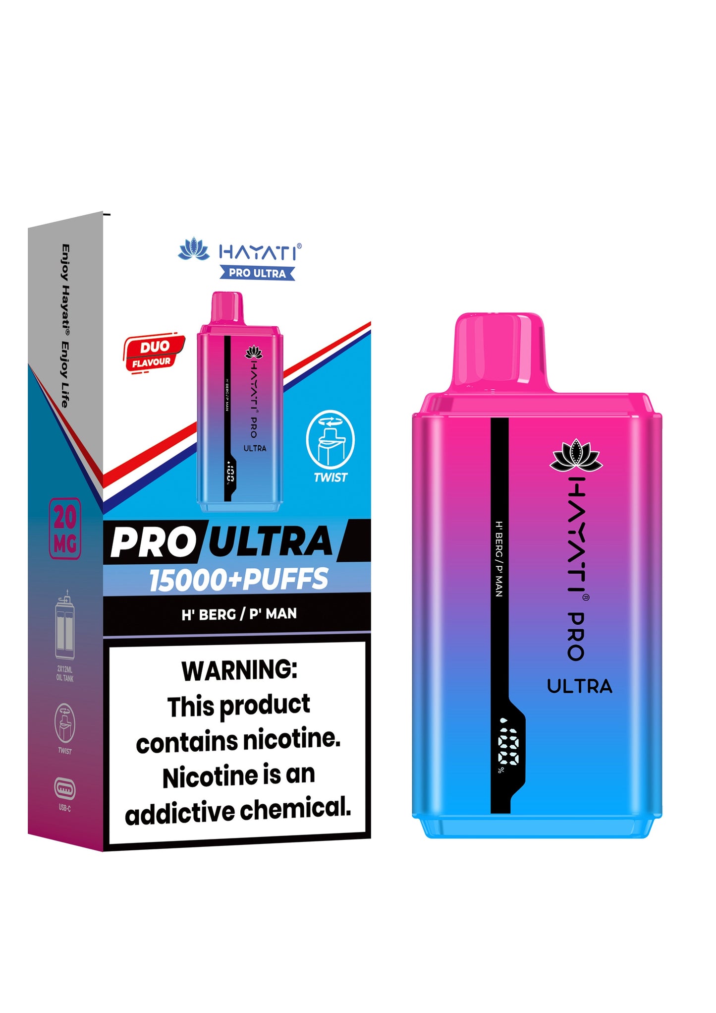 Hayati Pro Ultra 15000 Puffs Disposable Vape