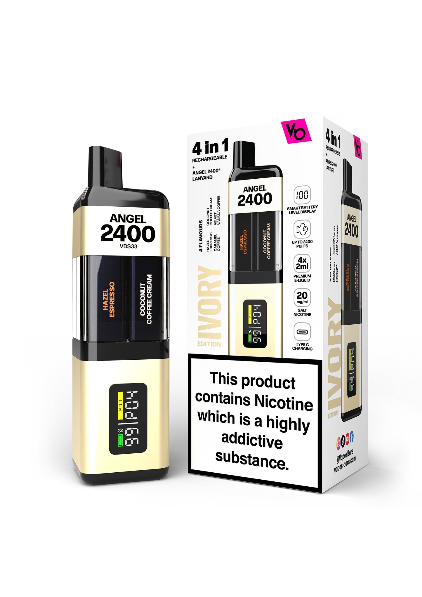 Angel Bar 2400 Puff Vape Kit