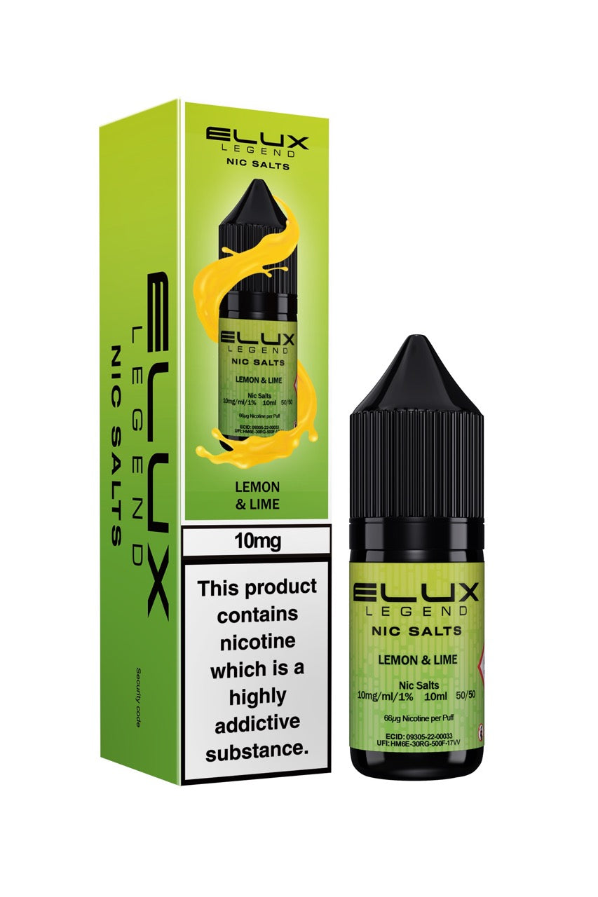 Elux Legend Nic Salts E Liquid 10ml
