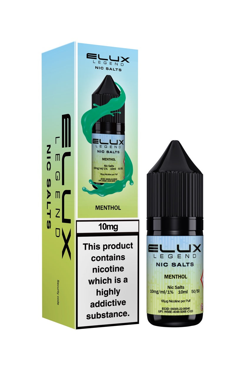 Elux Legend Nic Salts E Liquid 10ml