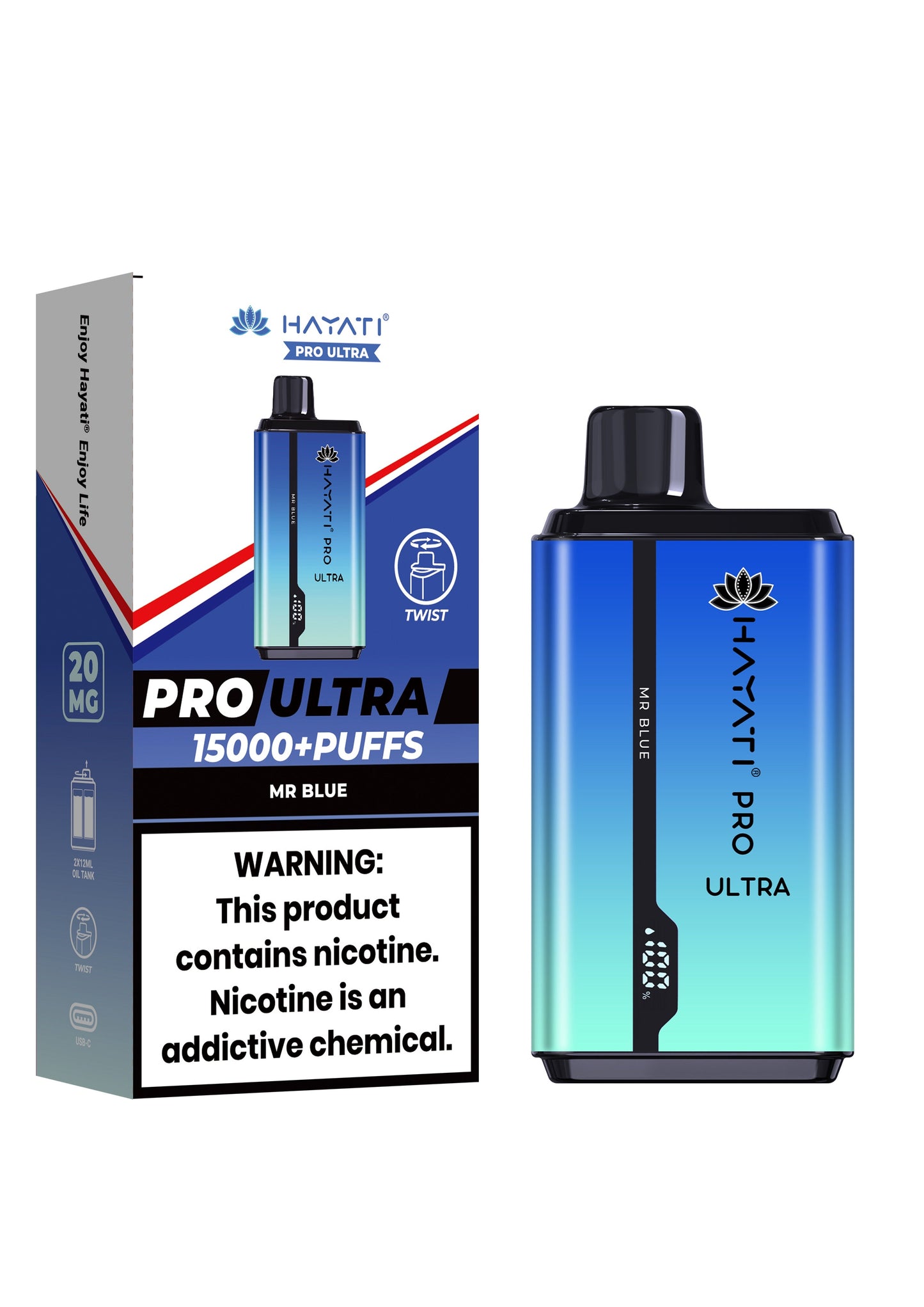 Hayati Pro Ultra 15000 Puffs Disposable Vape