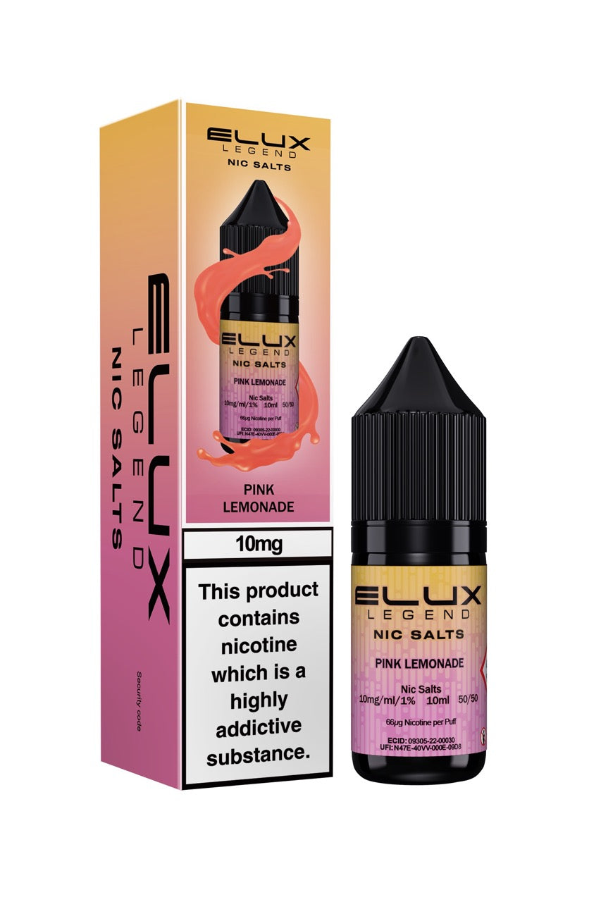 Elux Legend Nic Salts E Liquid 10ml