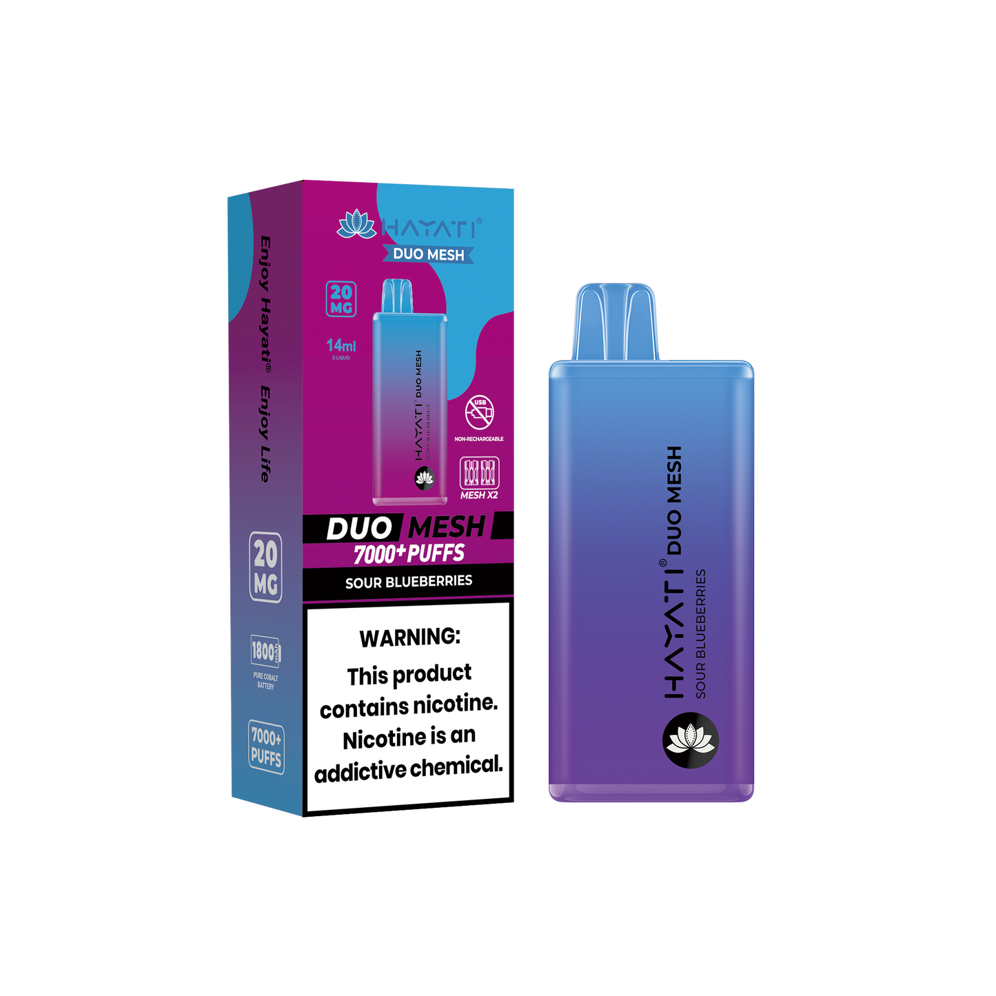 Hayati Duo Mesh 7000 Puffs Disposable Vape