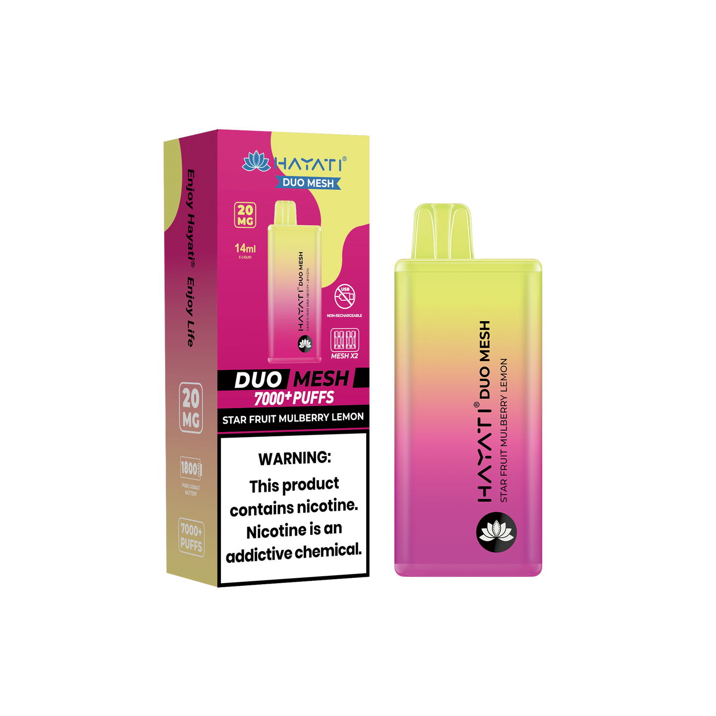 Hayati Duo Mesh 7000 Puffs Disposable Vape