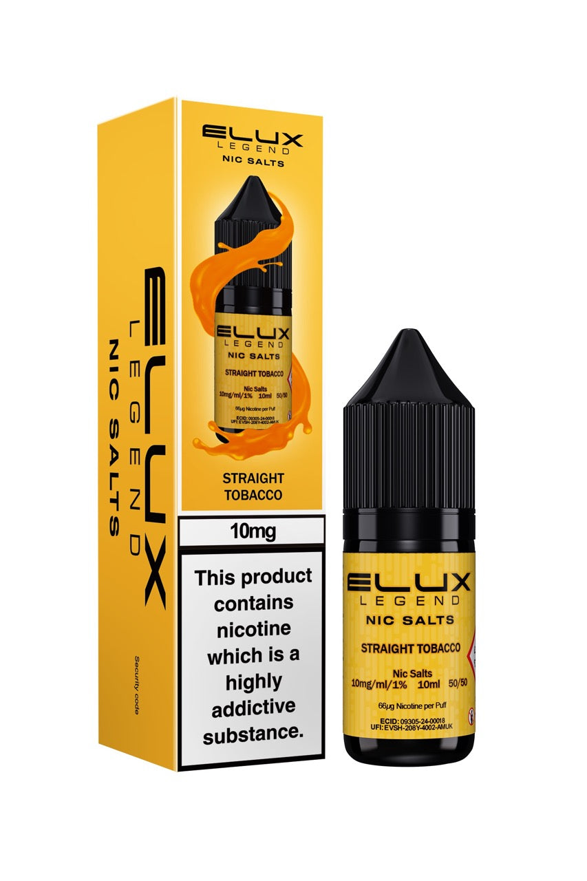 Elux Legend Nic Salts E Liquid 10ml