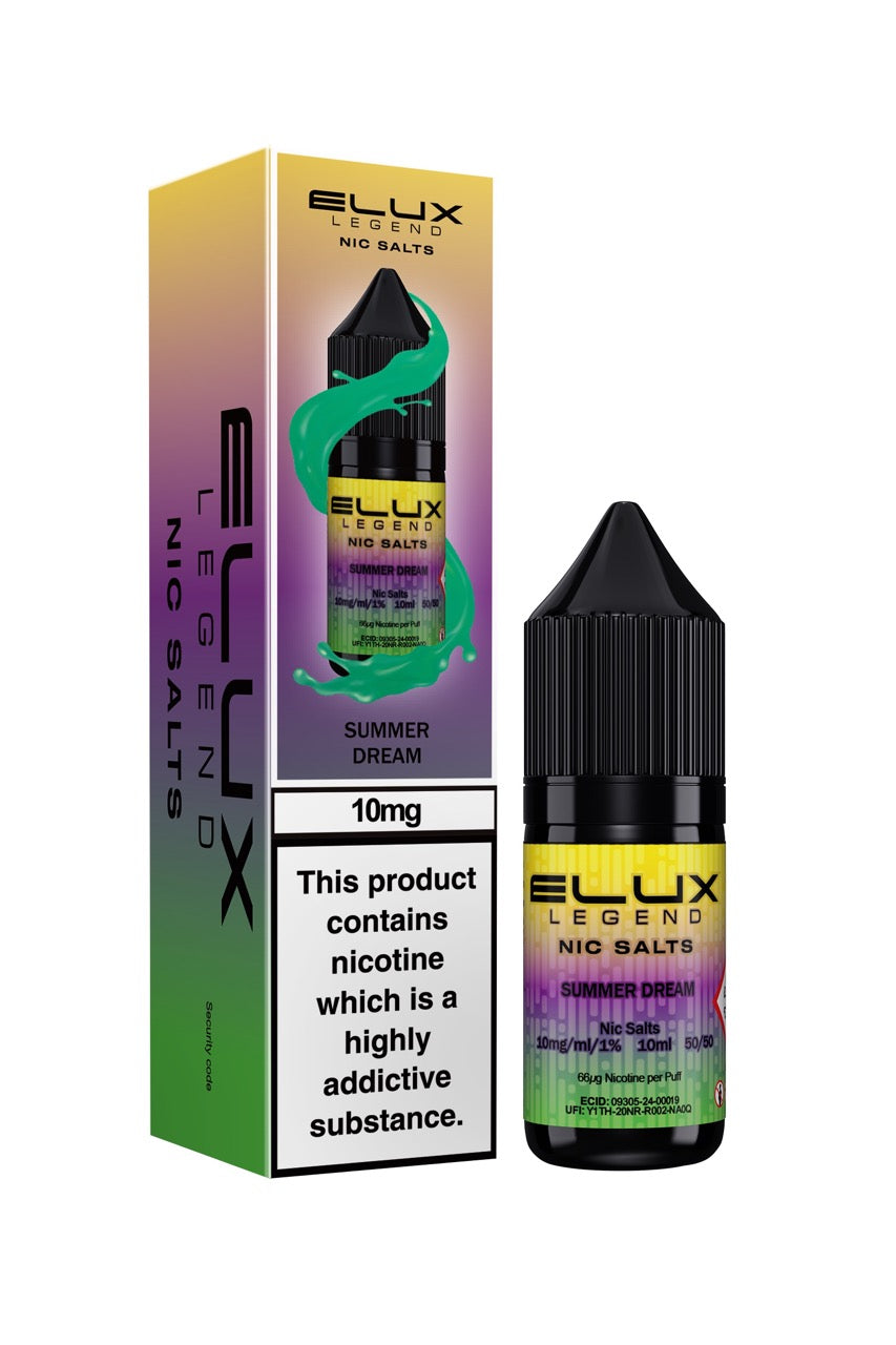 Elux Legend Nic Salts E Liquid 10ml