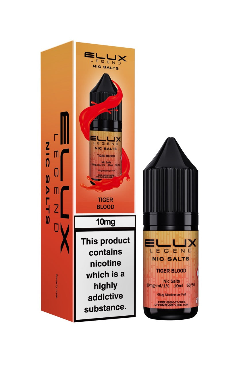 Elux Legend Nic Salts E Liquid 10ml