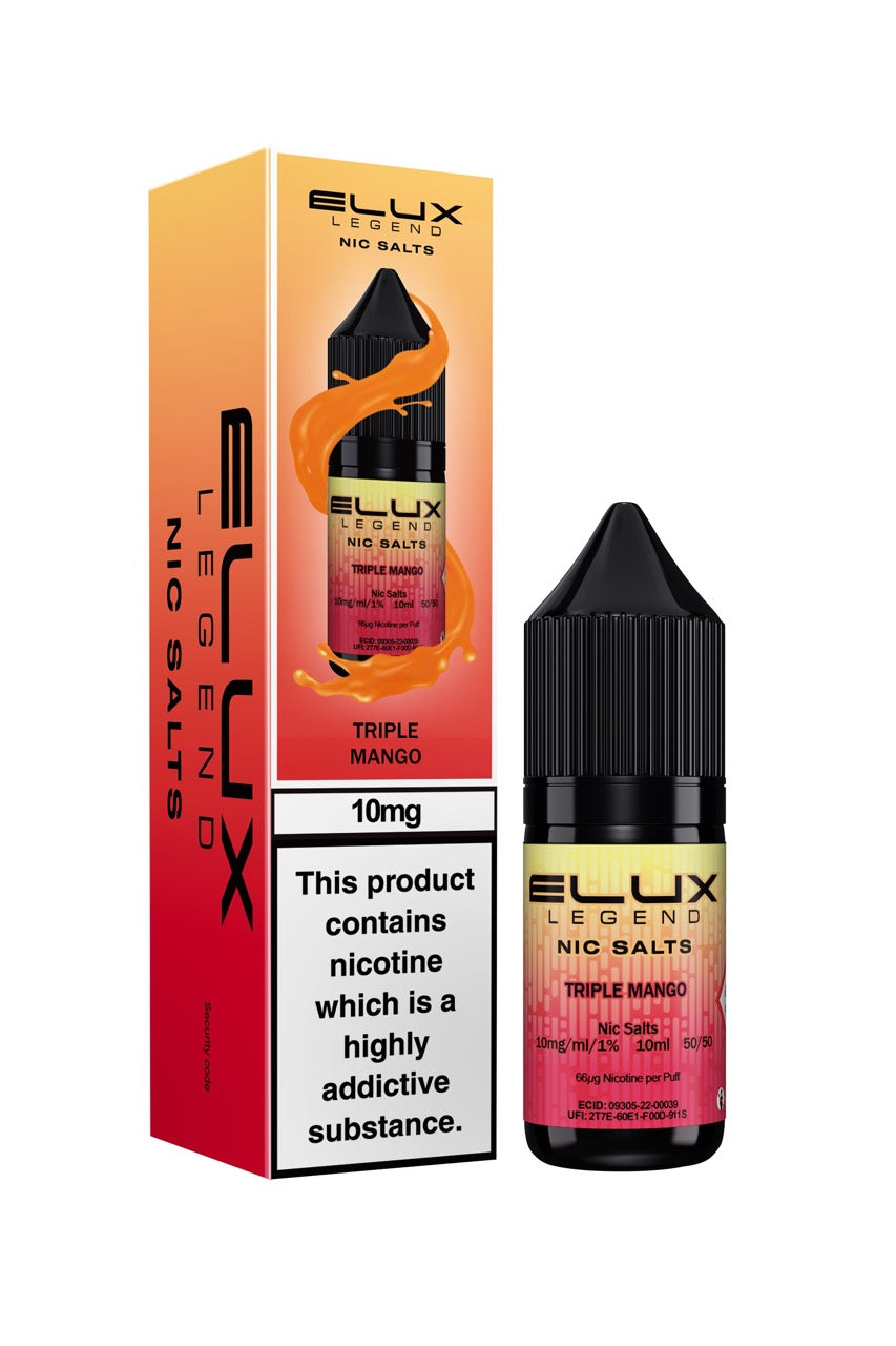 Elux Legend Nic Salts E Liquid 10ml
