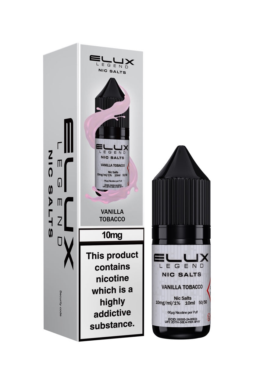Elux Legend Nic Salts E Liquid 10ml